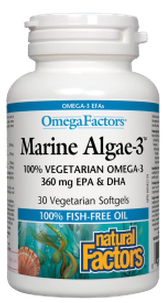 Natural Factors Marine Algae-3 30 Softgels - N Acetylcysteine Natural Factors (1000x1000), Png Download