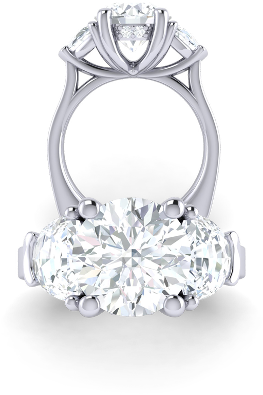 010521 Pt 2v - Engagement Ring (870x870), Png Download