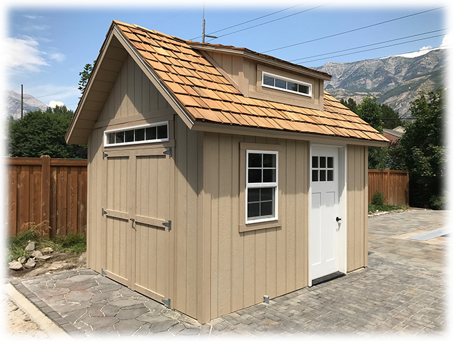 Options Such As Custom Board And Batten Siding On The - Shed (657x492), Png Download