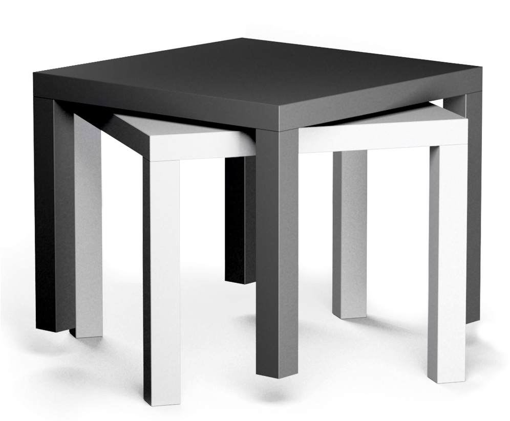 Ikea Lack Png (1000x860), Png Download