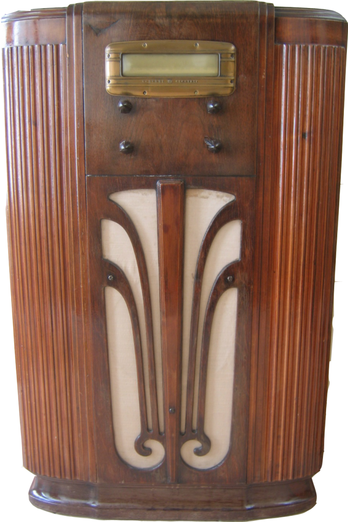 My Grandparents Had An Old Radio Like This - 1920 Tall Radio (683x1024), Png Download
