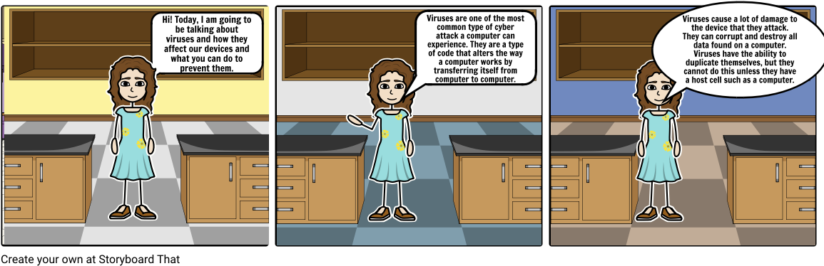 Virus Storyboard - Cartoon (1164x385), Png Download