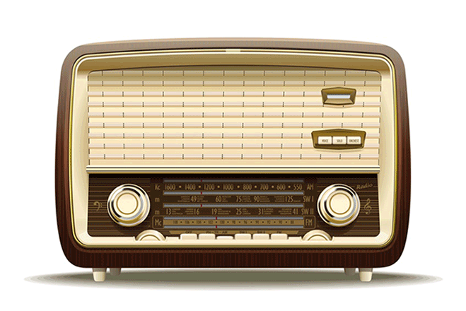 Previous Next - Old Radio (1582x439), Png Download