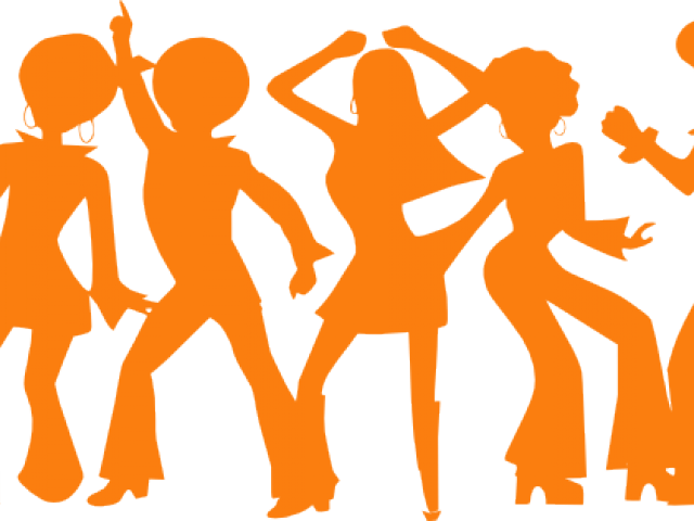 Dj Clipart Disco Lights - Disco Dancing Silhouette Png (640x480), Png Download