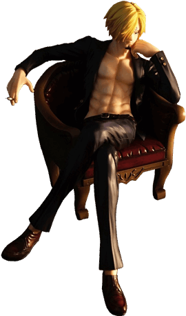 One Piece- Sanji 1/8th Scale Figure - Sitting (600x600), Png Download