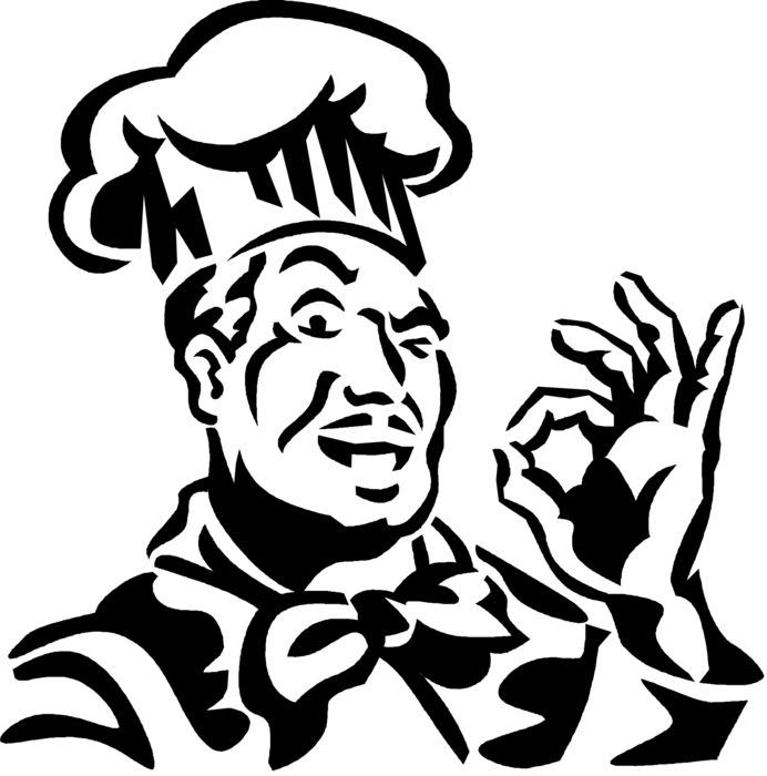 Vector Illustration Of Culinary Cuisine Restaurant - Chef Bon Appetit Png (692x700), Png Download