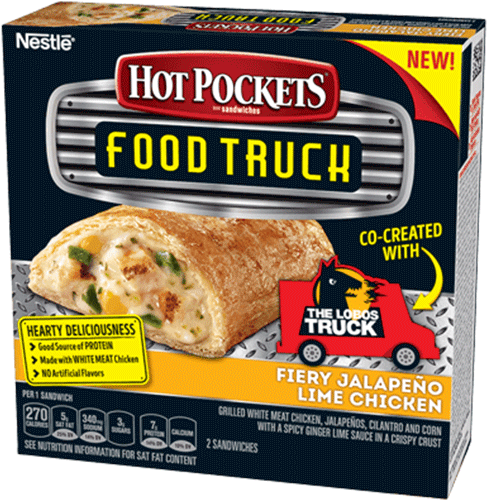 Hot Pockets Food Truck - Hot Pockets Jalapeno Lime Chicken (810x540), Png Download