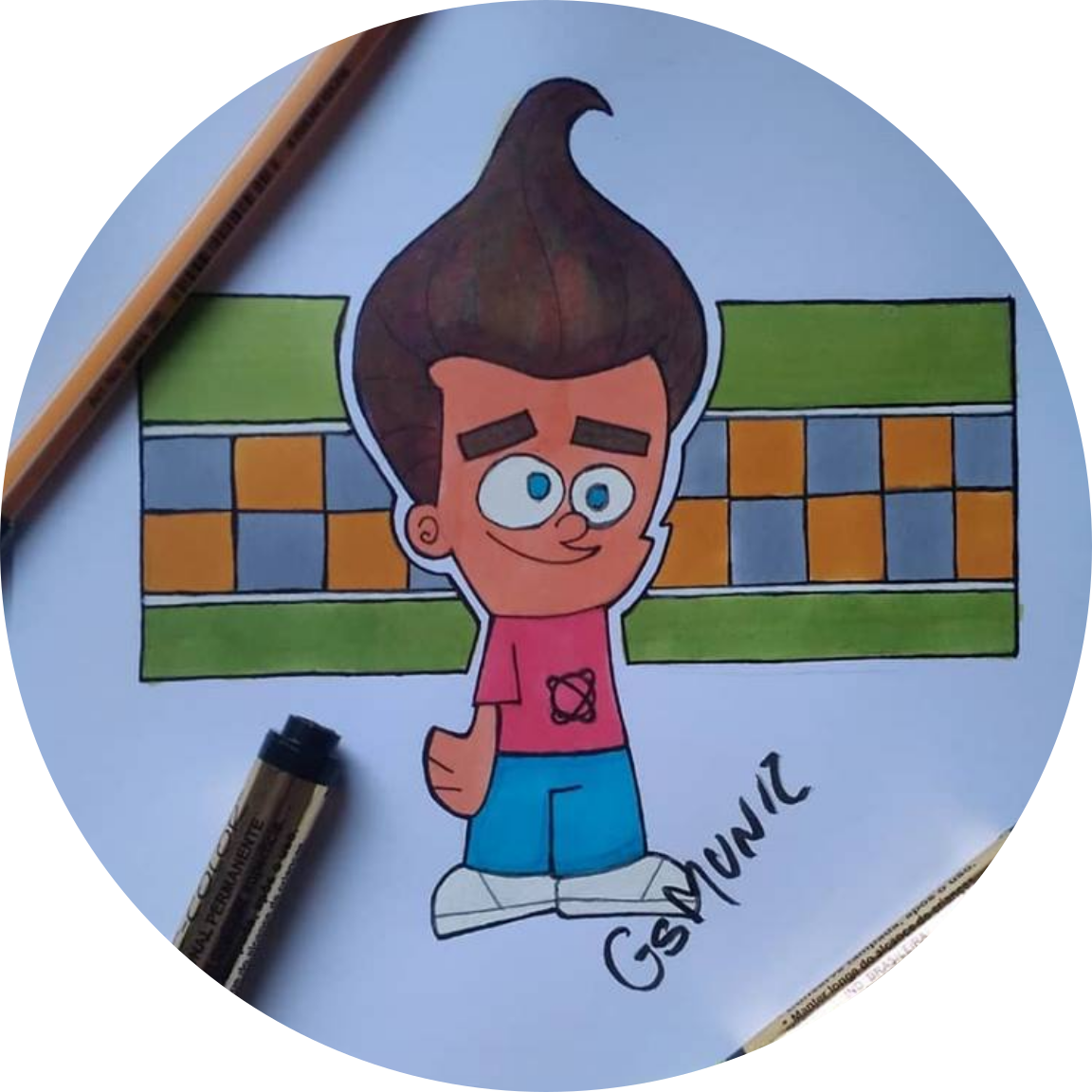 Timmy Turner Illustration - Cartoon (1152x1152), Png Download