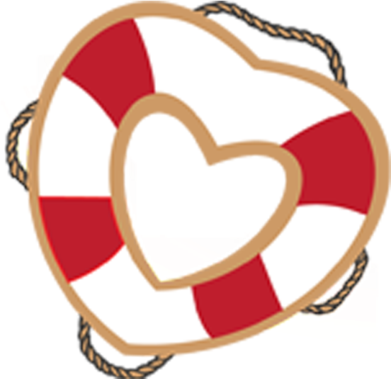 Mercy Heart Is Here To Rescue Families - Heart Life Preserver (614x599), Png Download