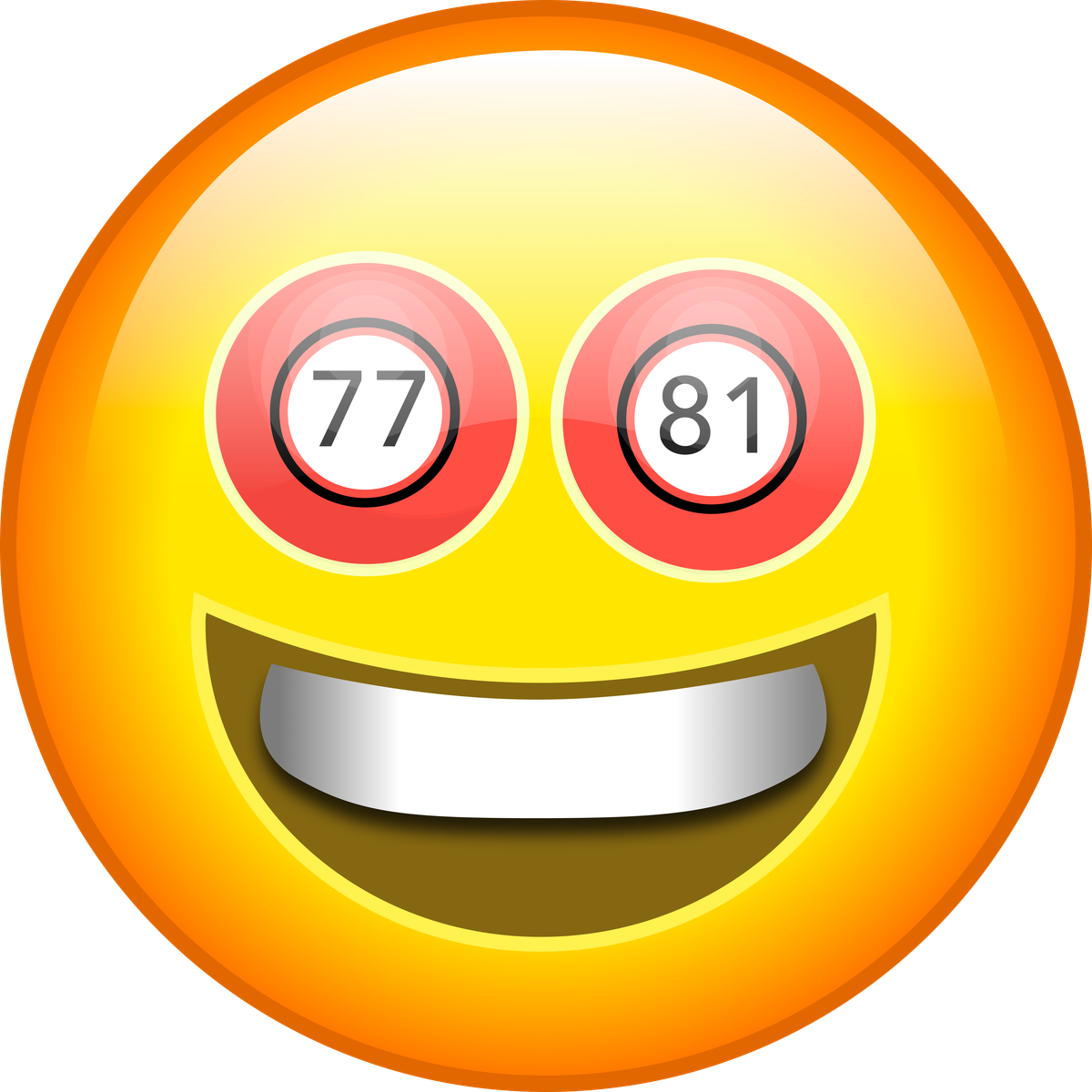 Bingo Eyes - - Emoji (1200x1200), Png Download