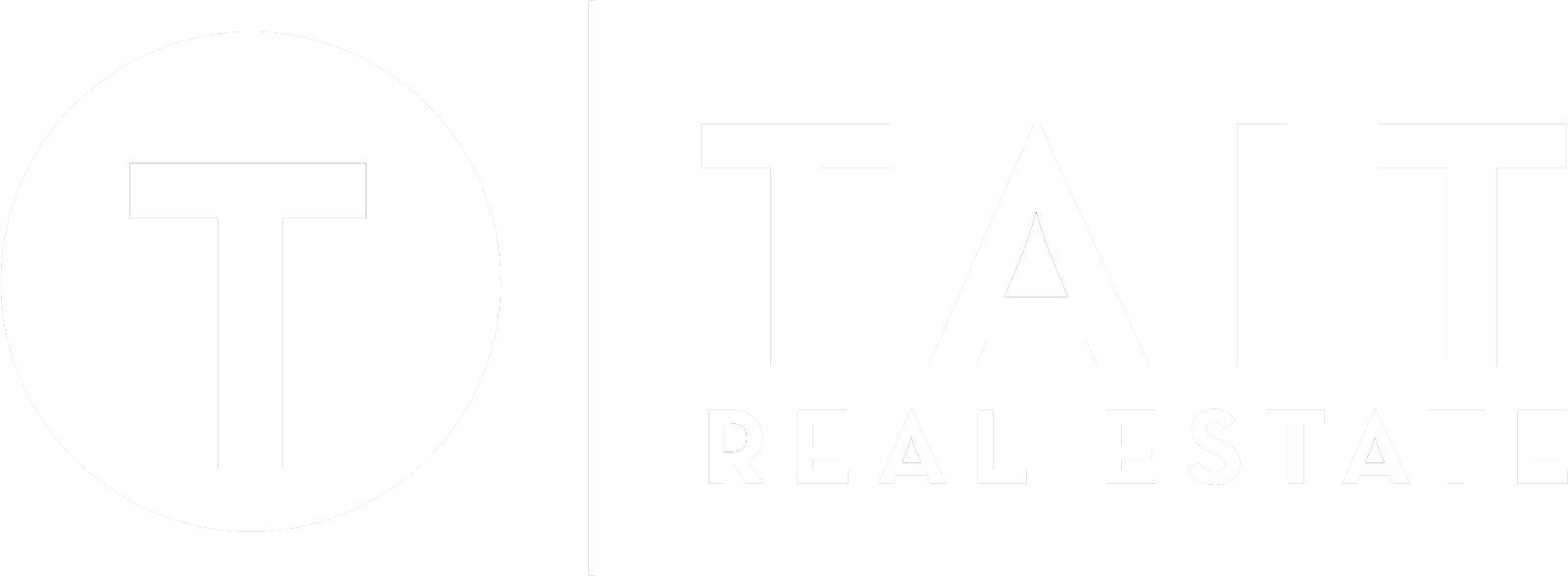 Tait Real Estate Logo - Sign (1600x588), Png Download