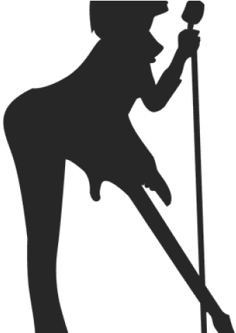 Singer Clipart Transparent - Silhouette (640x480), Png Download