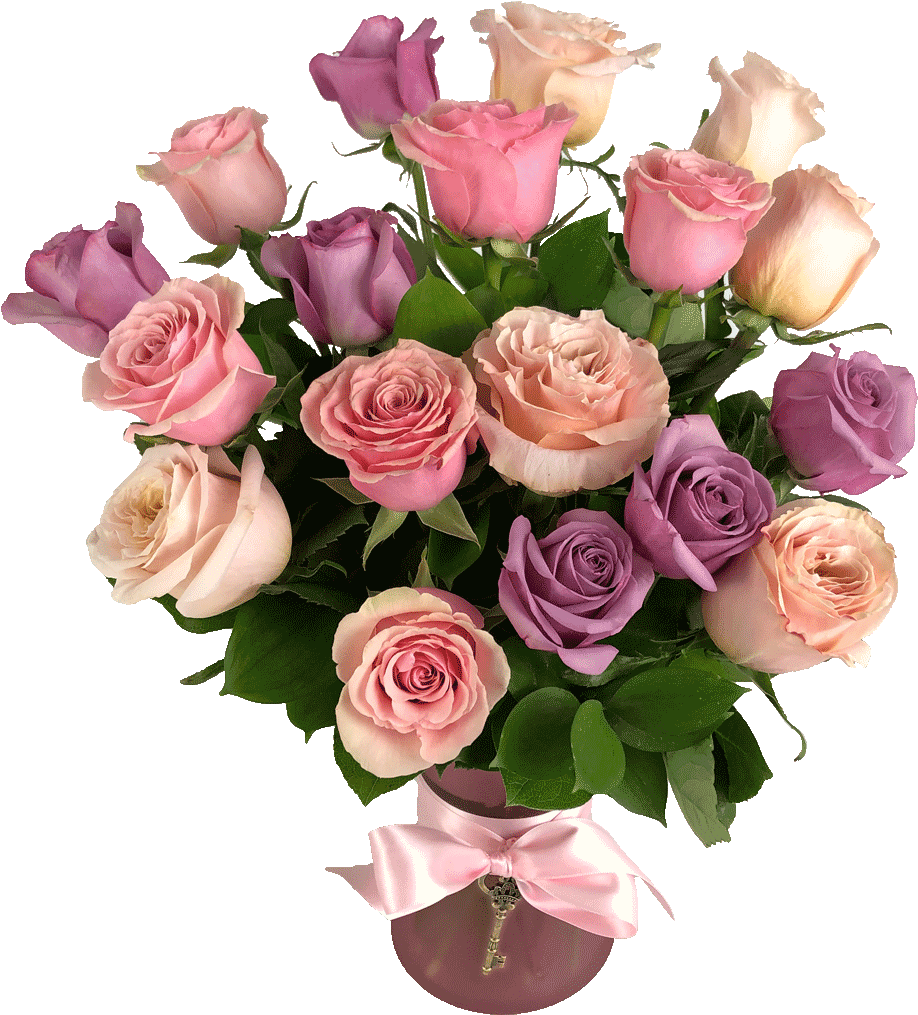 Key To Their Dreams Bouquet - Garden Roses (1024x1024), Png Download