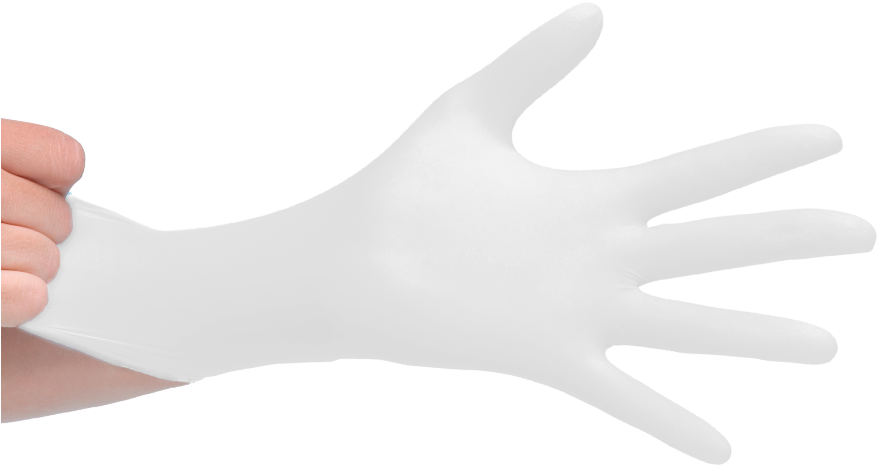 Sensiflex® Nature White Powder-free Nitrile - Monochrome (900x500), Png Download