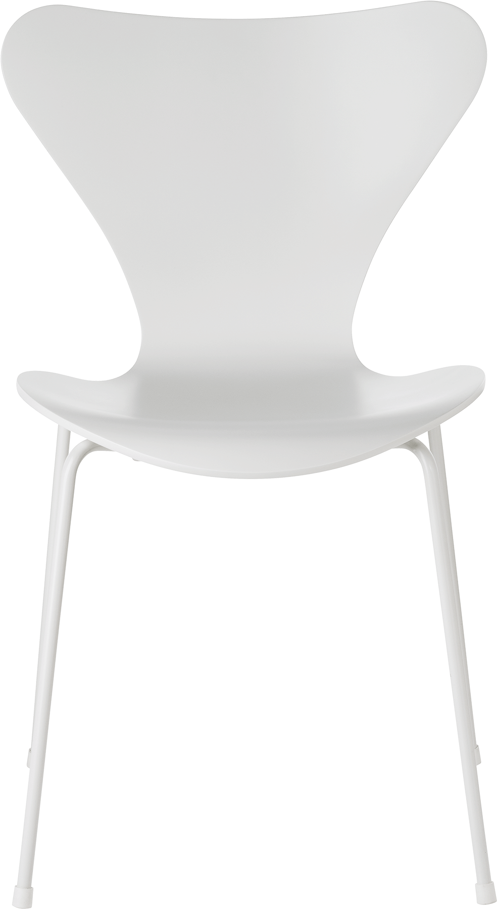 Series 7 Chair Arne Jacobsen Lacquered White Powdercoated - Series 7 Chair Monochrome (1600x1840), Png Download