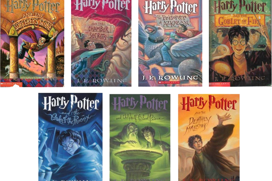 La Magia De Un Libro - Harry Potter Series Book Covers (900x600), Png Download