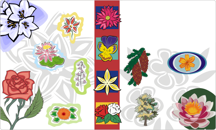 Flowers & Floral Art Designs - Flowers Clip Art (750x451), Png Download