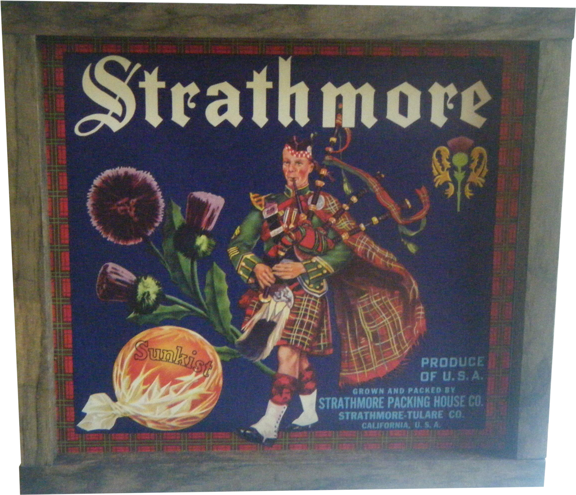 S Sunkist Oranges Label Sign Chairish - Advertising (2587x2289), Png Download