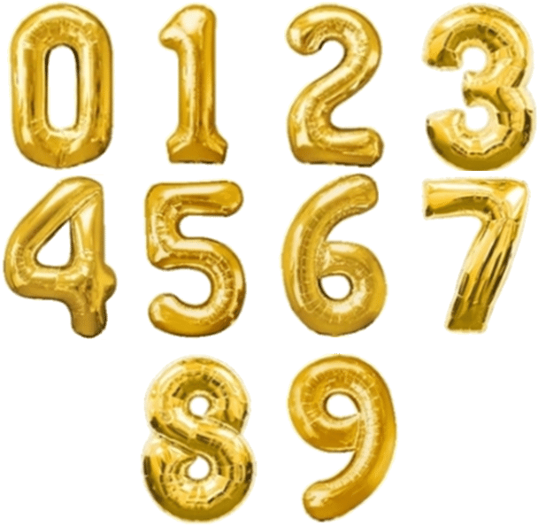 Globos De Números Foil Oro 70 Cm - Pink Number (640x640), Png Download