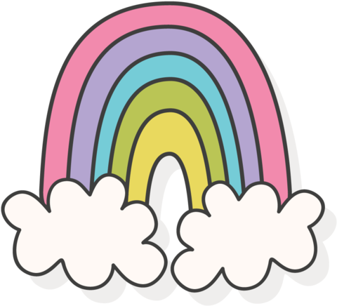 Rainbow Website (1000x569), Png Download