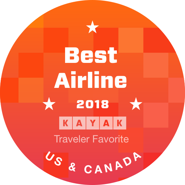 Orange Large Best Airline N America We're Smiling From - North America (600x600), Png Download