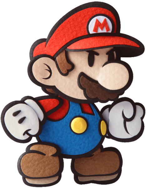 Mario 3ds, Mario And Luigi, Paper Mario Color Splash, - Paper Mario Sticker Star Mario (471x600), Png Download