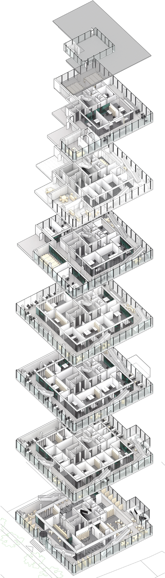 Architects For Urbanity - New Town Hall (1100x2000), Png Download