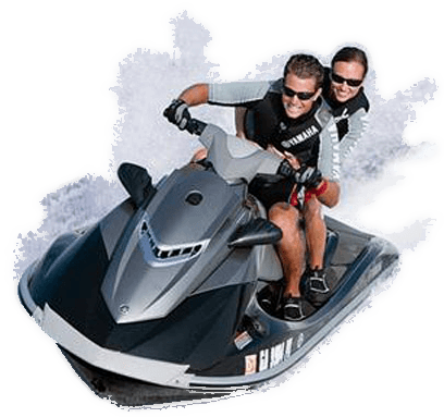 Speed Boat Png Lake Wallenpaupack Boat Rentals, Parasailing, - Jet Ski Png (408x383), Png Download