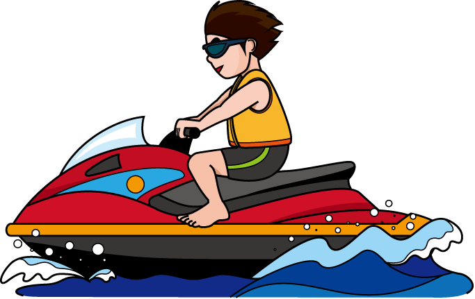 Jet Ski Clipart - Clip Art Jet Ski (683x431), Png Download