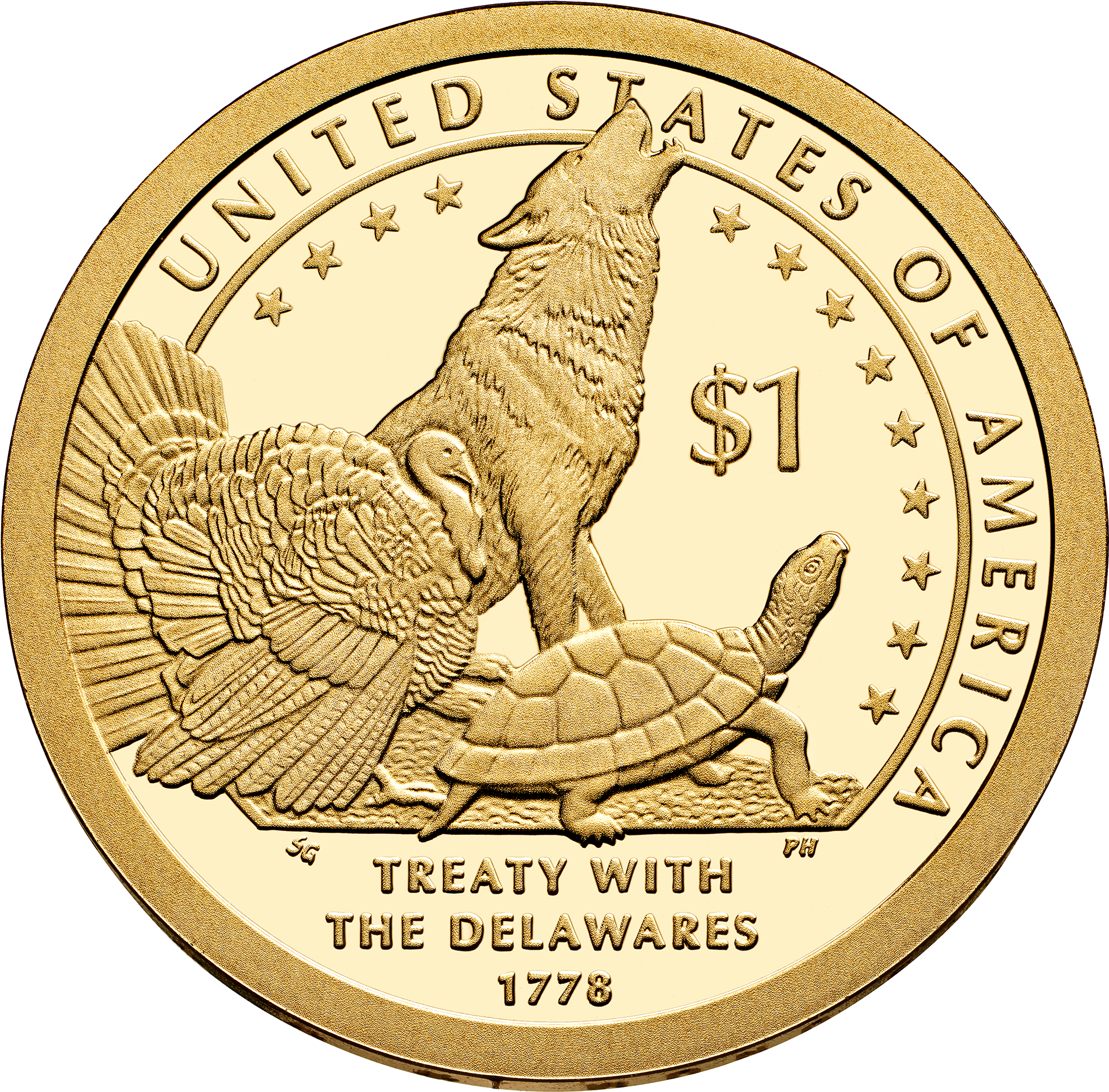 2013 Native American Proof Reverse - 2013 Sacagawea (native American) Dollar D Uncirculated (2000x2000), Png Download
