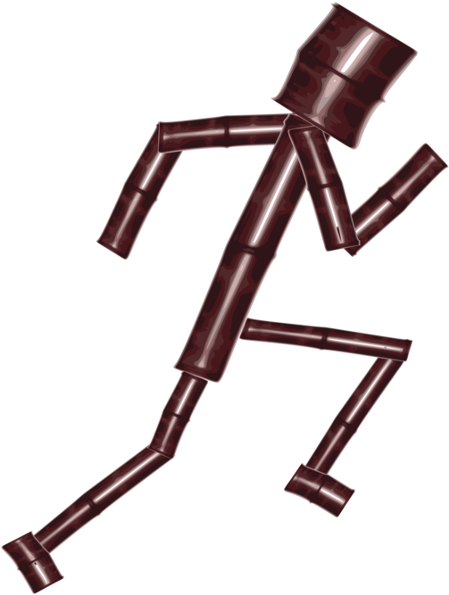 Computer Icons Download Symbol Rgb Color Model Email - Stick Man Metal Figures (563x750), Png Download