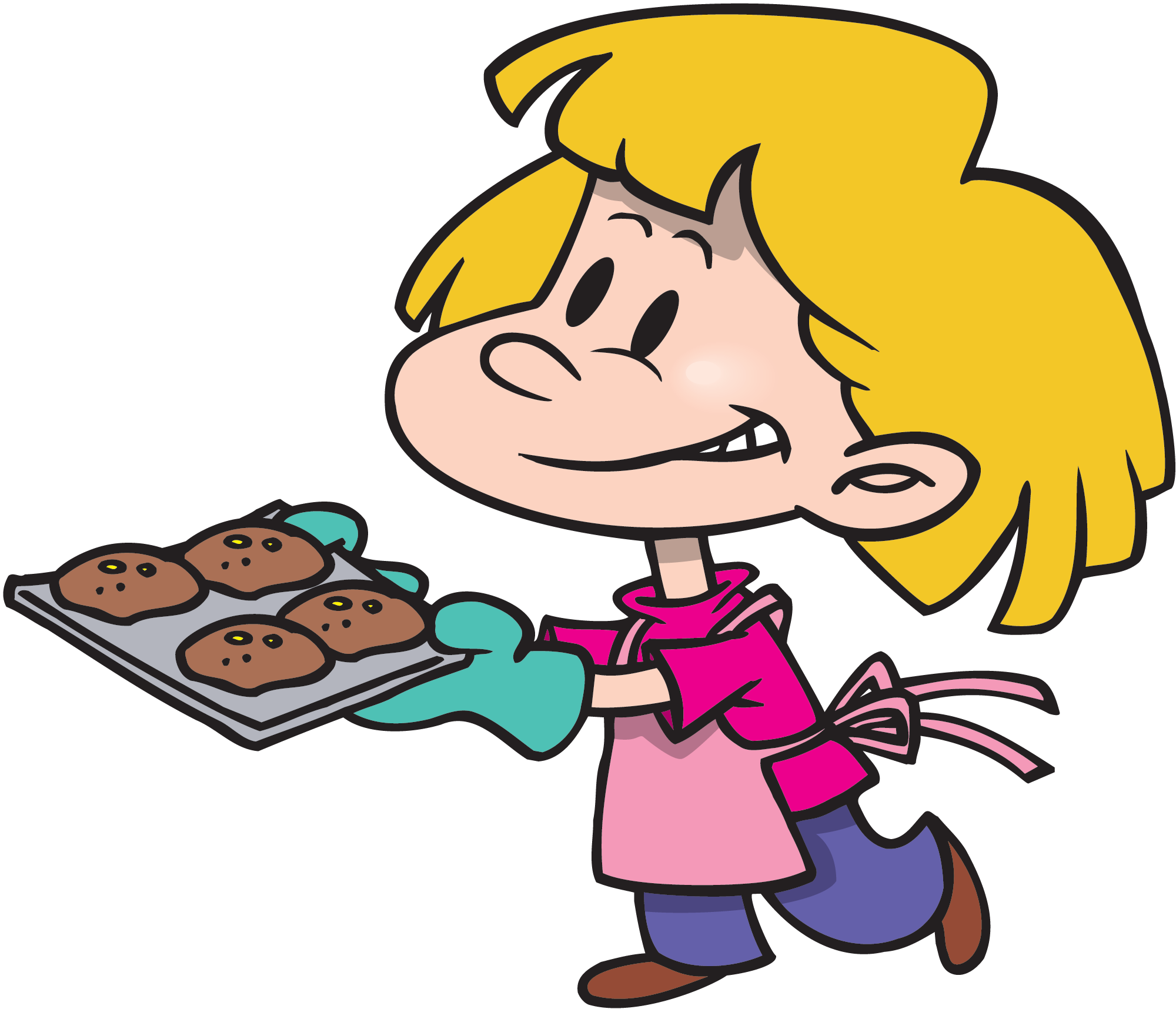 Png Download Kids Cooking Images Muffins Png Pictures - Baking Cookies Clip Art (2000x1716), Png Download