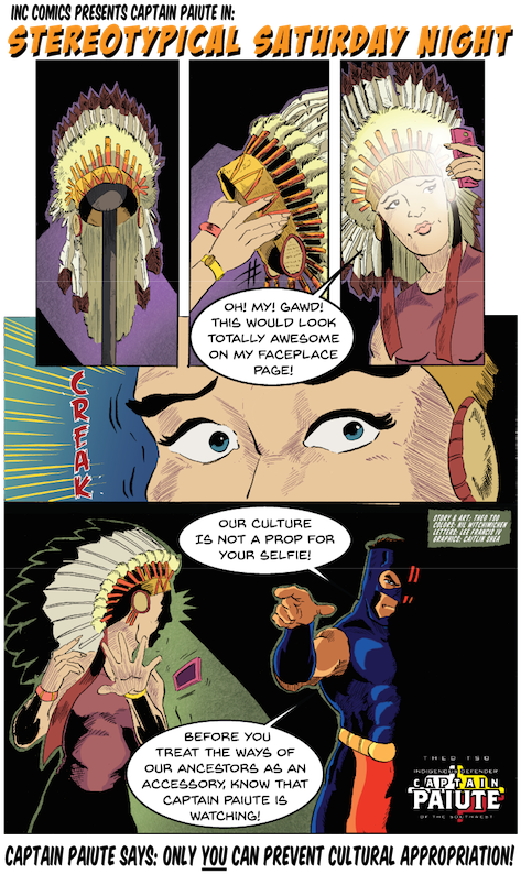 Cultural Appropriation Cartoon Of Native Americans (500x809), Png Download