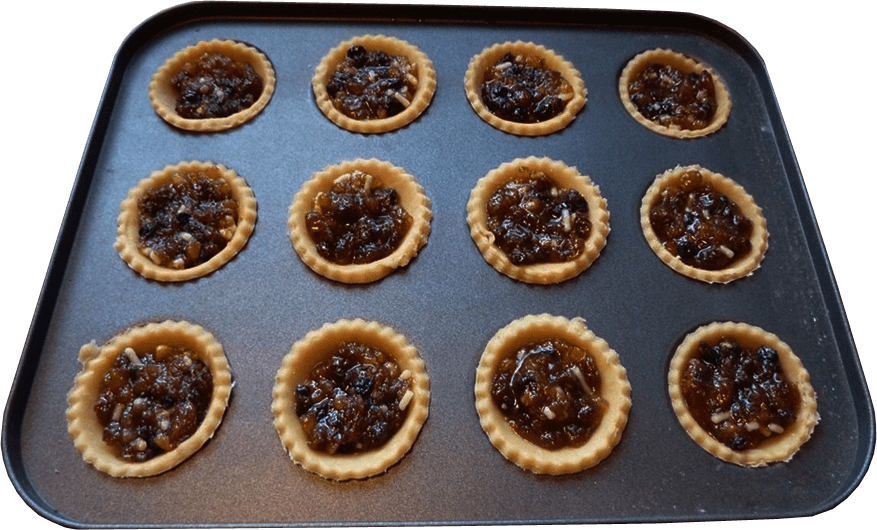 Mince Pies On Baking Tray Transparent Image Food Png - Baking (877x530), Png Download