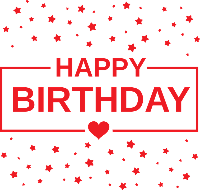 Birthday Party, Holiday, The Inscription, Banner - Red Transparent Happy Birthday (757x720), Png Download