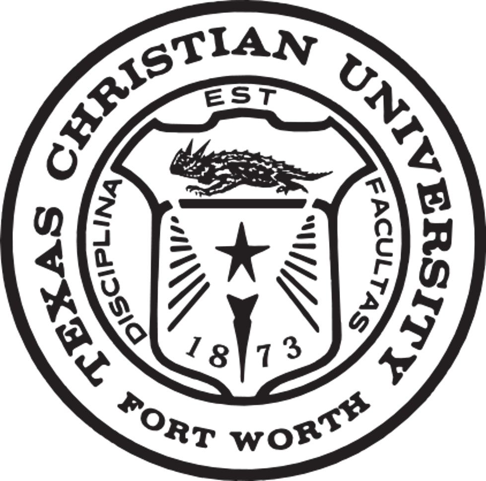 Picture Freeuse Library Drugs Drawing Student - Texas Christian University Seal (979x970), Png Download