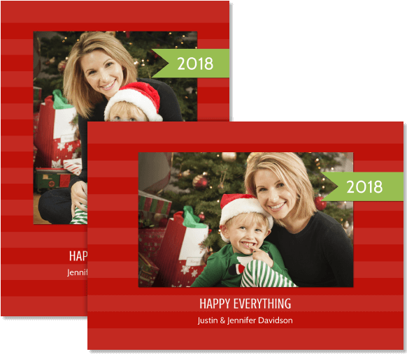 Banner Year Red And Green - Christmas (600x600), Png Download