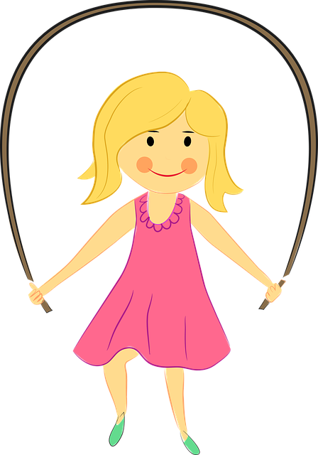 Baby Girl Png Hd - กระโดด เชือก Png (448x640), Png Download