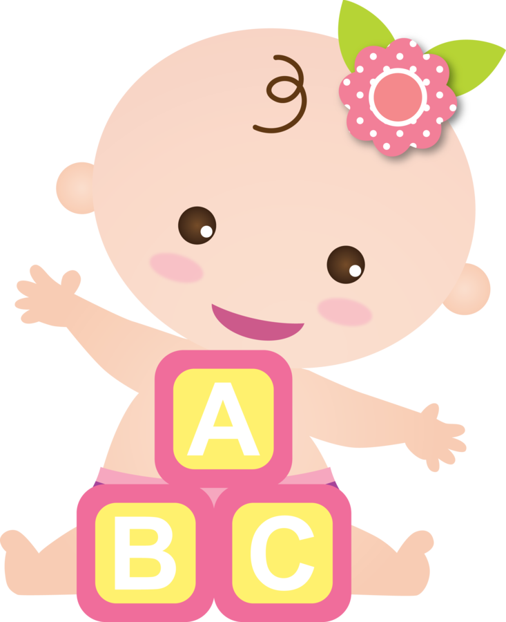 Clipart Free Clipart Baby Girl - Cute Baby Clipart Png (733x900), Png Download