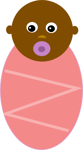 How To Set Use Black Baby Girl Clipart (330x599), Png Download