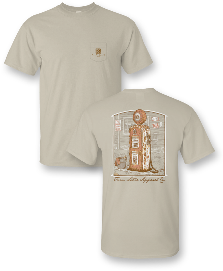 "gas Pump" Comfort Colors Short Sleeve Pocket - Cotton (788x1024), Png Download