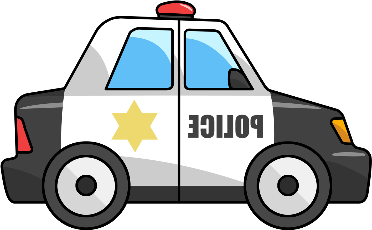 Clipartlord Com Exclusive You Can Use This Cute Cartoon - Police Car Clipart (1600x1200), Png Download