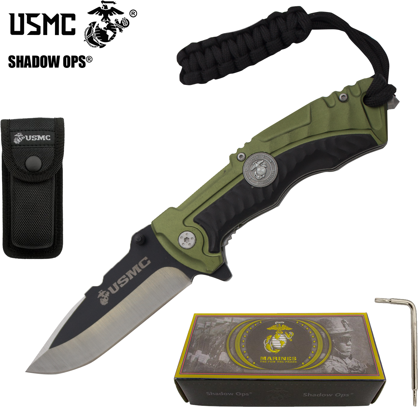 The Marine Socom Co'ops Flip Usmc Officially Licensed - Marine Corps Knives (1500x1500), Png Download