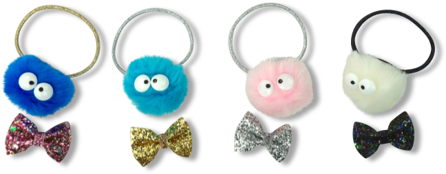 Googly Eyes Hair Elastic & Clip Sets - Hair Tie (1086x724), Png Download