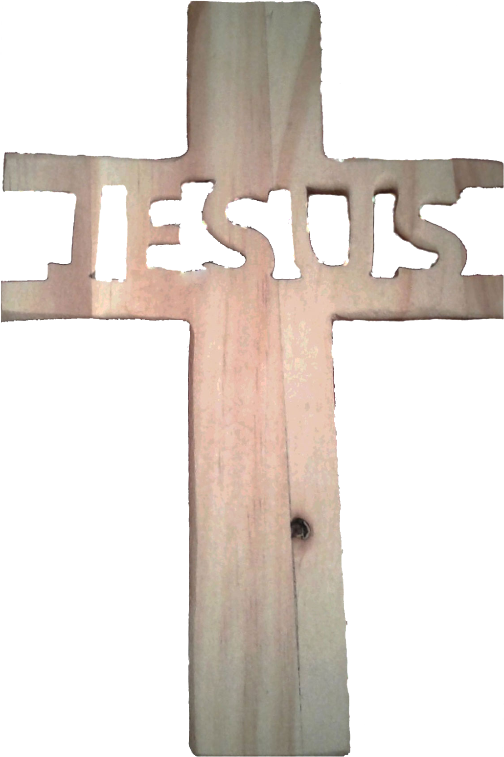 Pine Cross Jesus Inset - Cross (1083x1600), Png Download