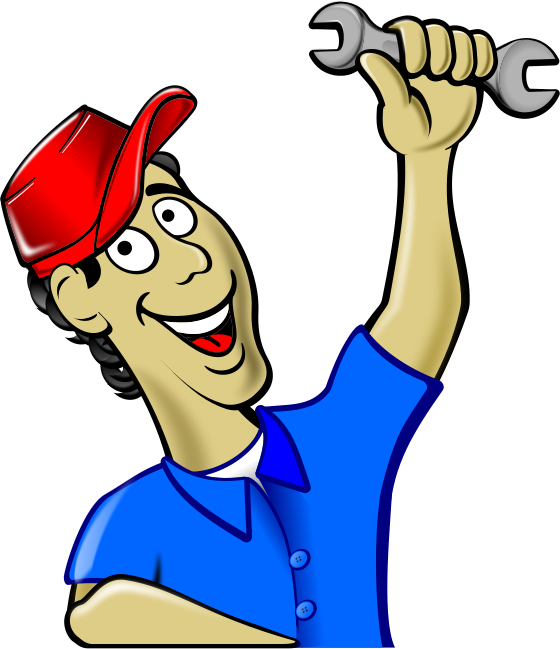 Ranch People Working Clipart - Mechanic Png (560x649), Png Download