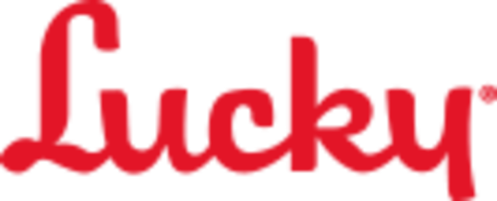 Lucky Supermarket - Lucky Stores Logo (725x294), Png Download
