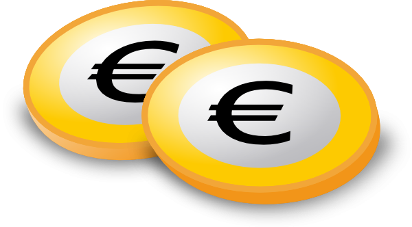 Small - Euros Clipart (600x332), Png Download