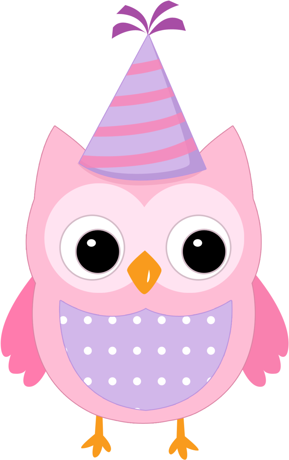 Colors Birthday Hat Vector Clipart Picture Png Images - Owls With Birthday Hats (1080x1620), Png Download