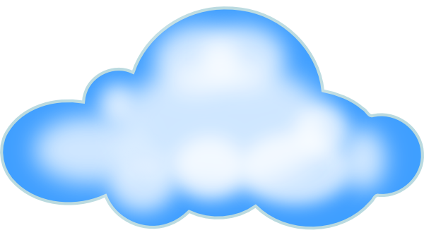 Cartoon Cloud Png - Clouds Clip Art (600x333), Png Download